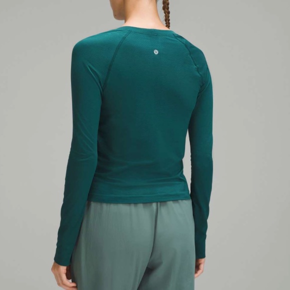 NEW! Lululemon Swiftly Tech Long-Sleeve Shirt 2.0 *Race Length Storm Teal Sz 6 - Picture 4 of 14
